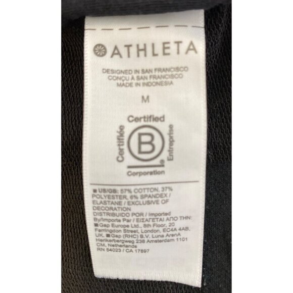 Athleta Retroterry Wrap Sweatshirt, Medium - Picture 8 of 10
